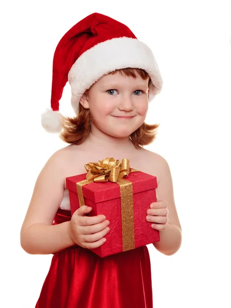 Portret van mooi meisje voor Kerstmis — Stockfoto
