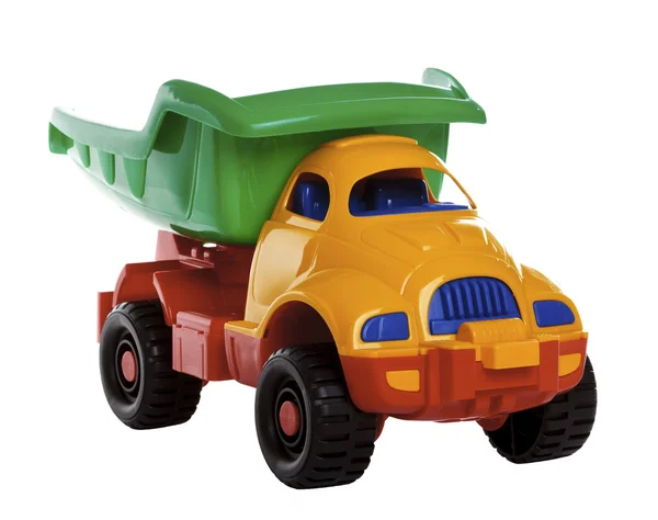 Барвисті іграшка вантажівка — стокове фото