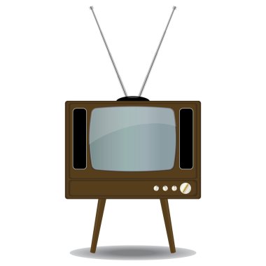 Old TV Set clipart