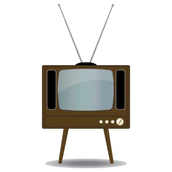 Old TV Set — Stock Vector