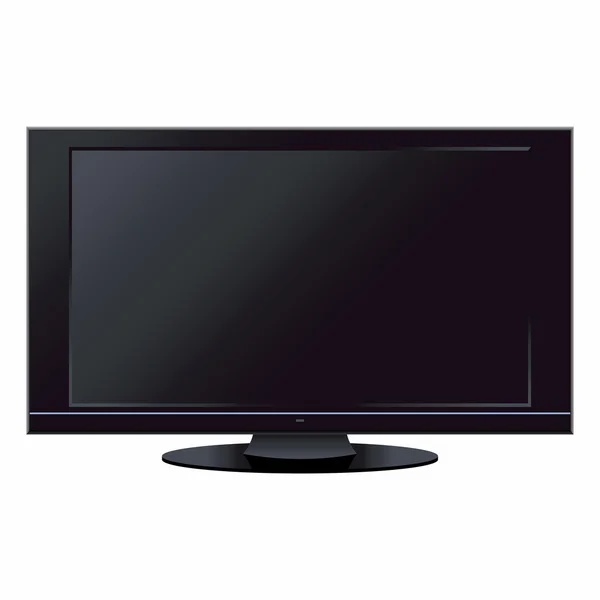 Modern LCD TV set — Stock Vector