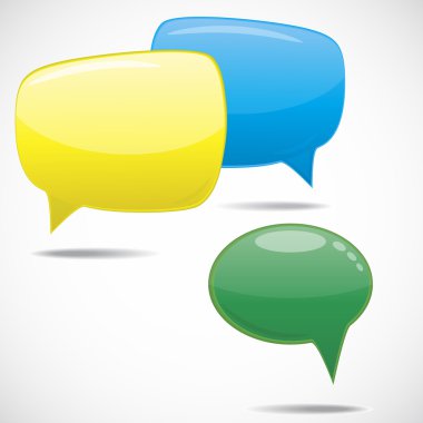 Speech bubbles clipart