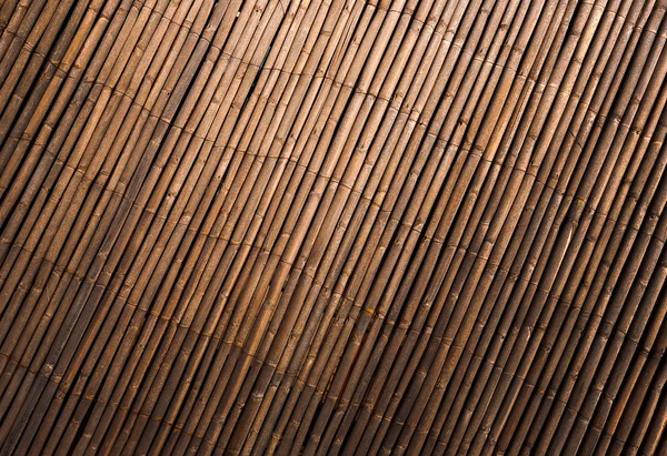 Fundo abstrato - textura de parede velha de bambu — Fotografia de Stock
