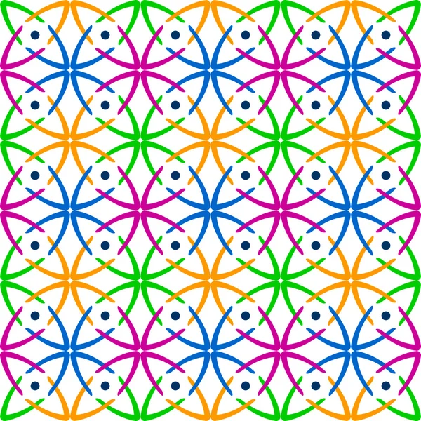 Sömlös multicolor abstrakt mönster. — Stock vektor