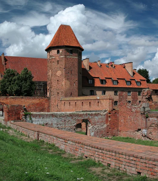 stock image The old castle in Malbork - Poland.