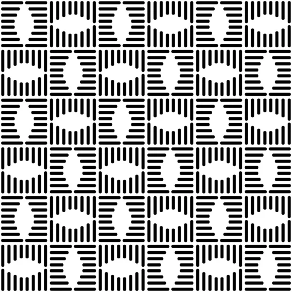 stock vector Seamless checked design. Geometric black-and-white pattern.