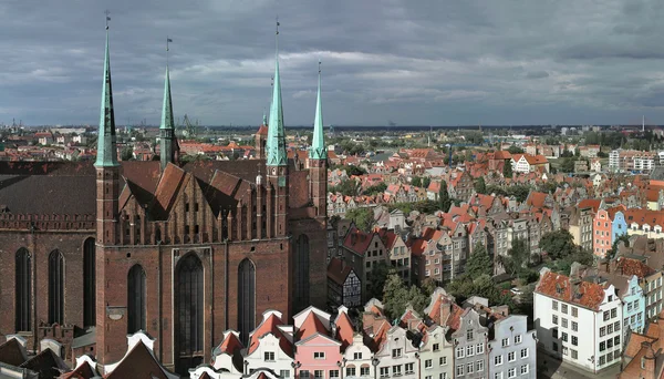 Гданьск, Польша. Панорамный вид . — стоковое фото