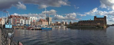 Old Baltic city Gdansk, Poland. Panoramic view. clipart