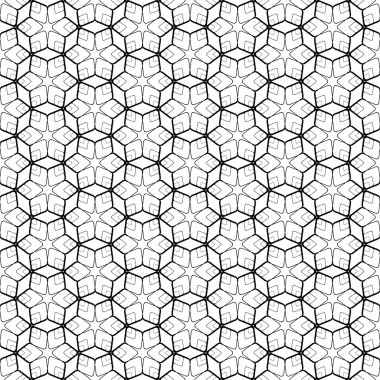 Altıgen elemanları ile kesintisiz geometrik desen.