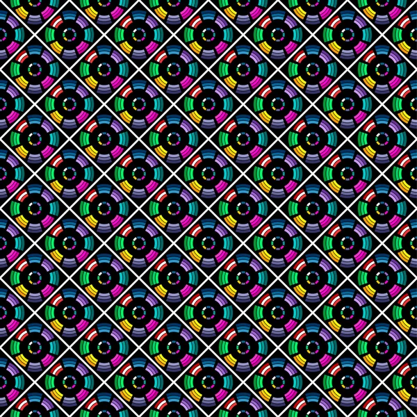 Seamless stylish multicolored pattern. — Stock Vector