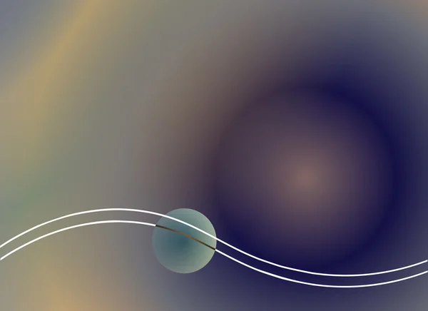 Абстрактний космічний фон з сферичними формами . — стоковий вектор