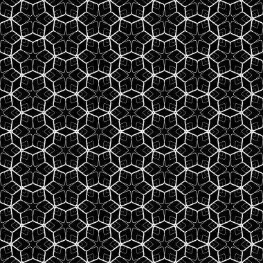 Altıgen elemanları ile kesintisiz geometrik desen.