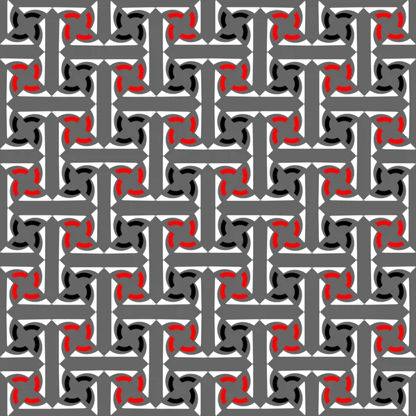 Seamless decorative labyrinthine pattern. — Stock Vector