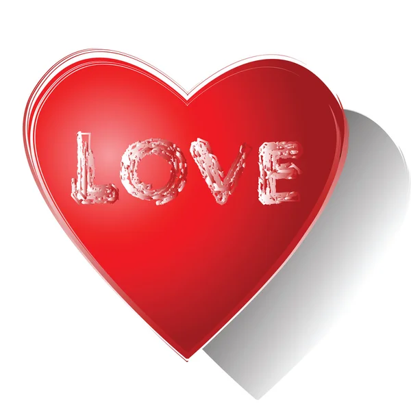 L'amour. Coeur . — Image vectorielle