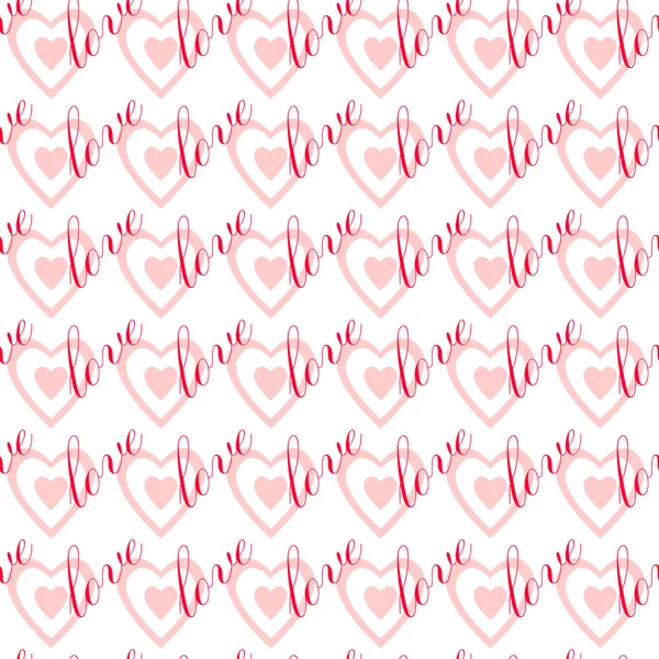 Seamless pattern "Love". — Stock Vector