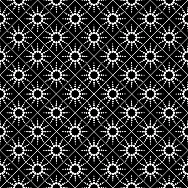 Seamless checked pattern with dotted design. — Stock Vector