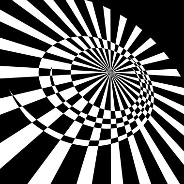 Abstract rotary movement. clipart