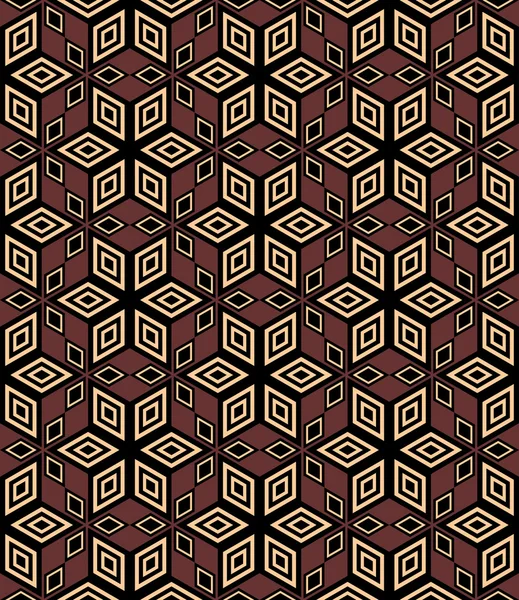 Бесшовный декоративный геометрический узор. — стоковый вектор