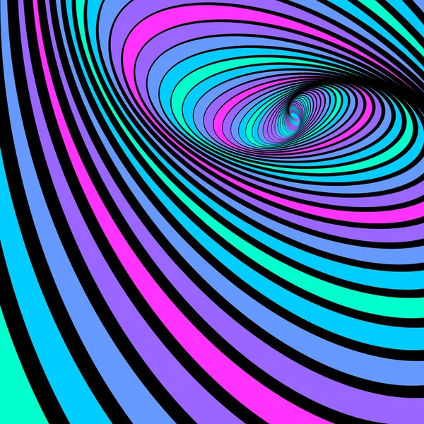 Tourbillon en spirale. Fond de couleur abstrait . — Image vectorielle