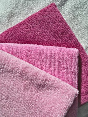 Microfiber towels set. clipart