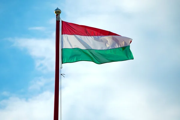 Vlajka, maďarština — Stock fotografie