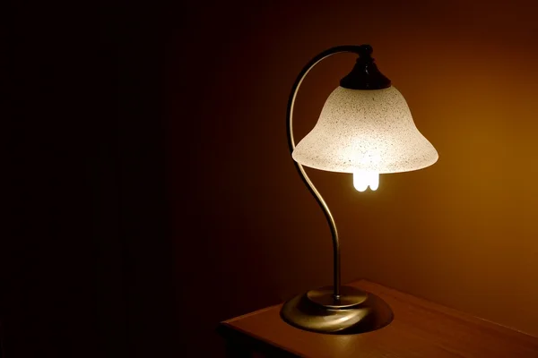 Lampan på kvällen — Stockfoto