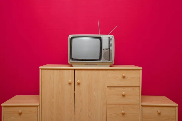 TV em um quarto — Fotografia de Stock