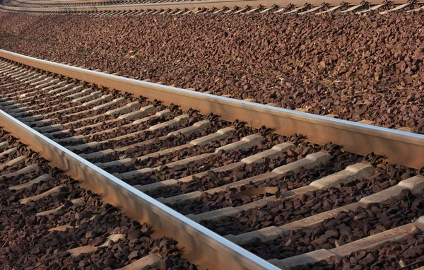 Железнодорожный Путь Изгибе — стоковое фото