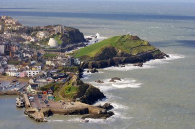 Ilfracombe, Great Britain, viewed from above clipart