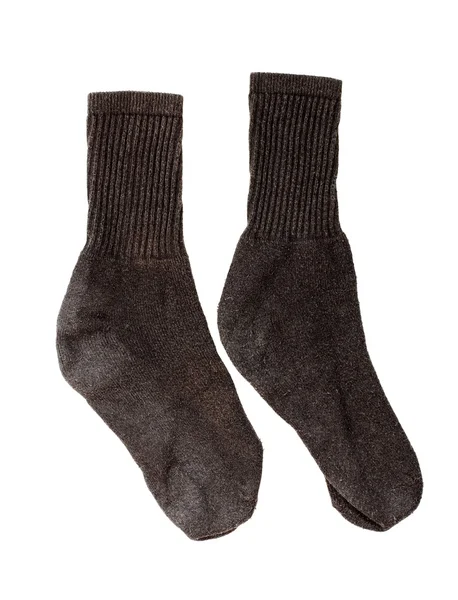 Bir Çift Çorap Üzerine Beyaz Izole — Stok fotoğraf