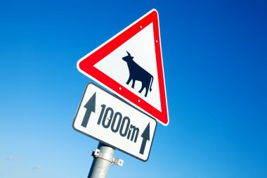 Cow sign clipart