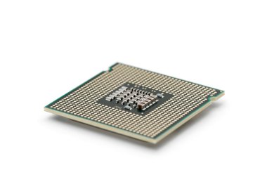 CPU on white clipart