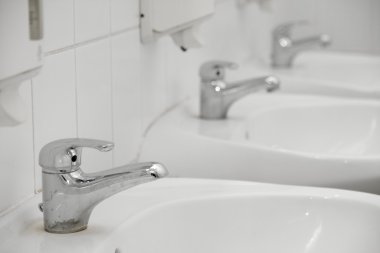 Taps and basins clipart