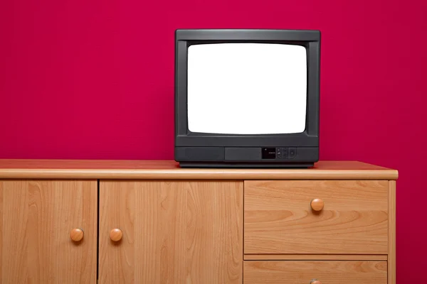 Bir odada TV — Stok fotoğraf