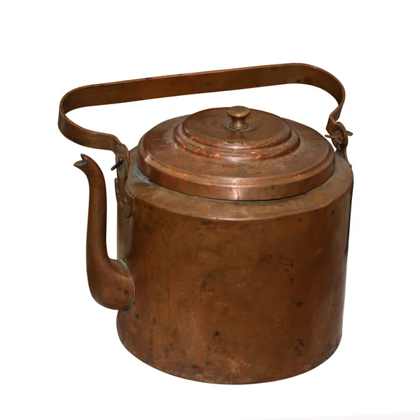 Starożytnych miedziany czajniczek — Zdjęcie stockowe