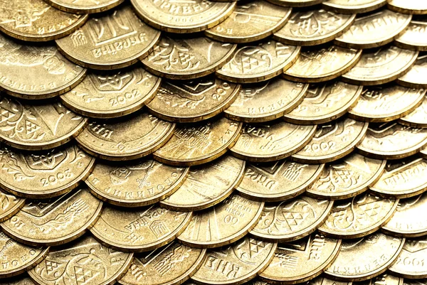 Pared de monedas — Foto de Stock