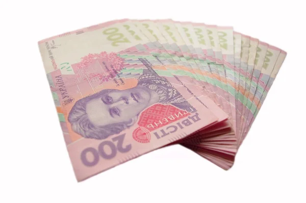 Peníze Ukrajinská hřivna — Stock fotografie