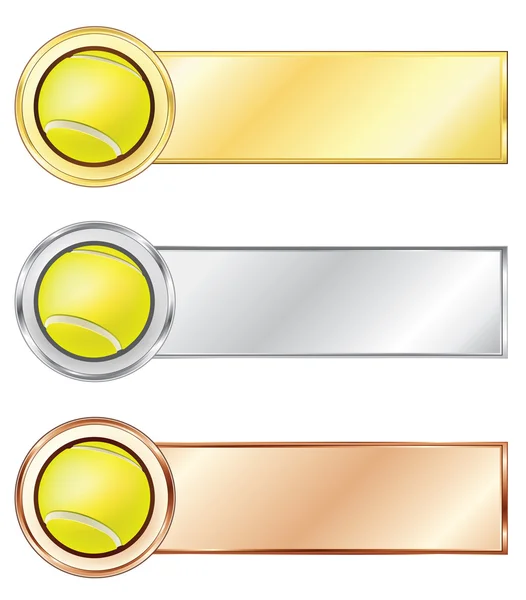 Medallas de tenis — Archivo Imágenes Vectoriales