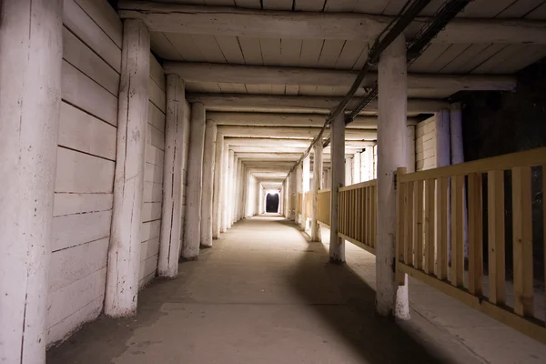 Corridor in salt mine — Stock Photo, Image