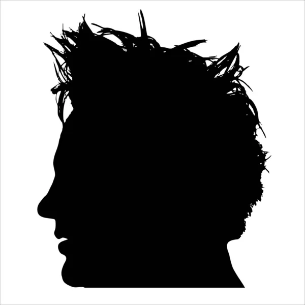 Man hoofd silhouet — Stockfoto