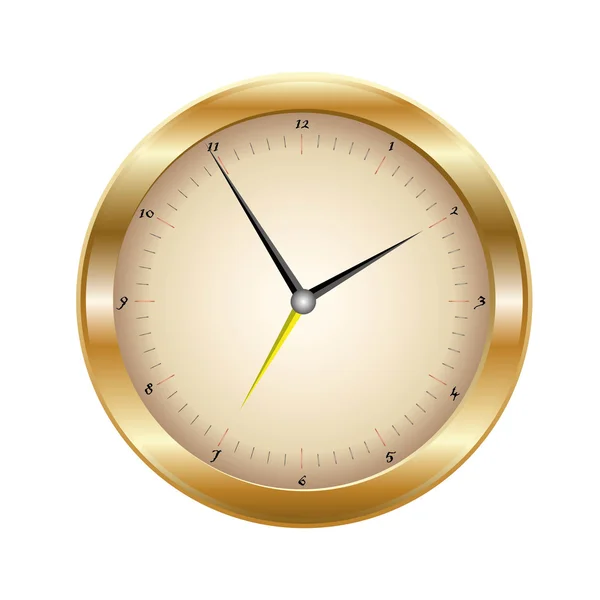 Το κουμπί σημαδιών γυαλιστερό ρολόγια απομονωθεί σε λευκό φόντο — Φωτογραφία Αρχείου