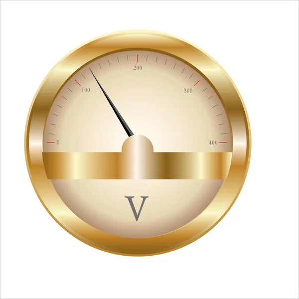 Analogový voltmetr — Stockový vektor