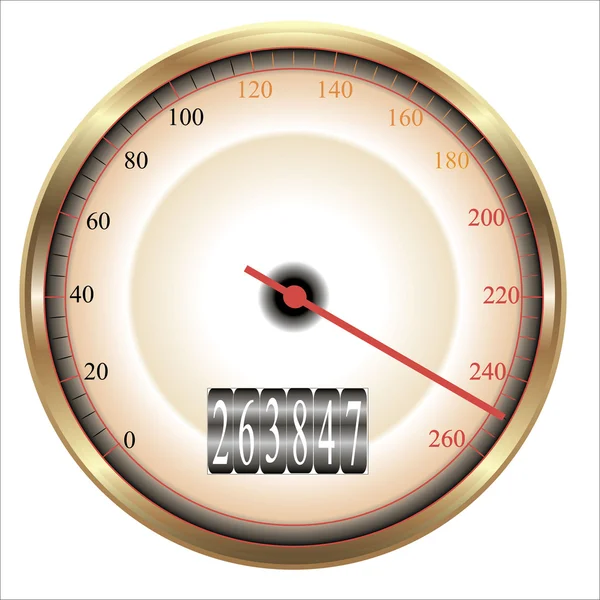 Classic Sport Speedometer — Stock Photo, Image