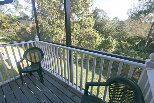 Balcony Home Overlooking Conservation — Stock Photo, Image
