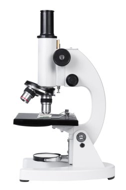 Laboratory Microscope isolated on white background clipart