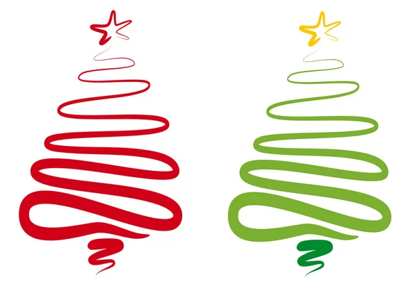 抽象的圣诞树、 矢量 — 图库矢量图片