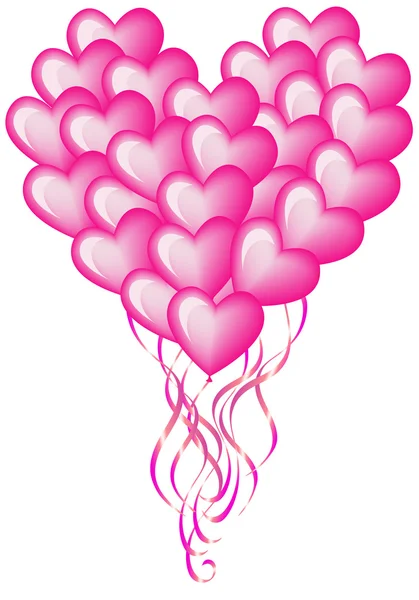 Grand coeur de ballon — Image vectorielle