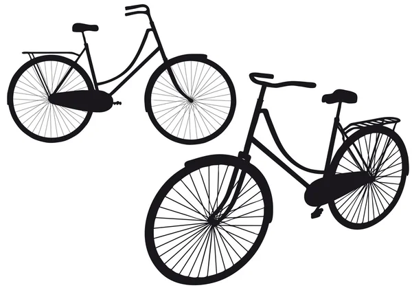 Винтажный велосипед, вектор — стоковый вектор
