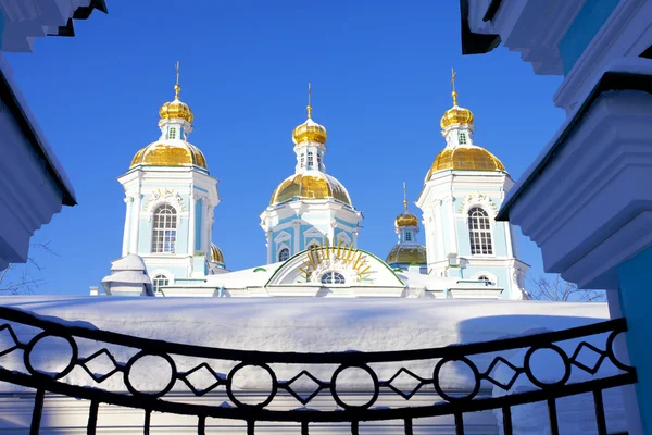 St. nicholas domkyrkan, Sankt-petersburg, Ryssland — Stockfoto