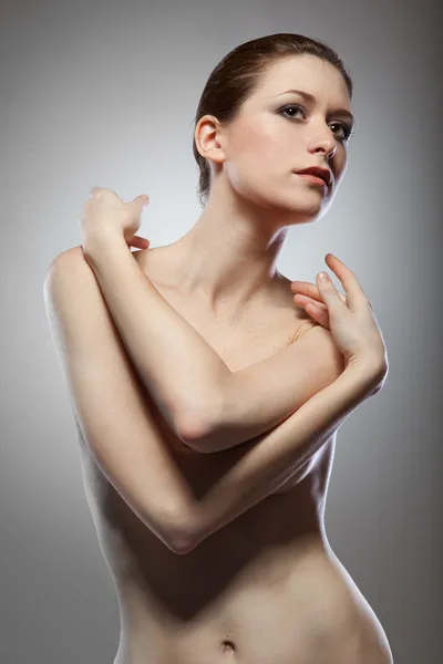 Ritratto Bella Donna Nuda — Foto Stock